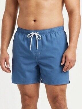 Harbor Bay Men's Blue Swim Trunks